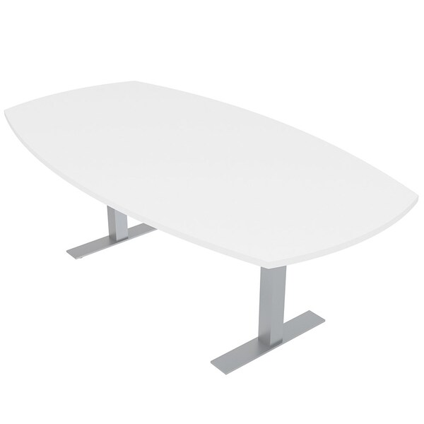 45 in W, 72 in L, 29 in H, Engineered Wood Top, White